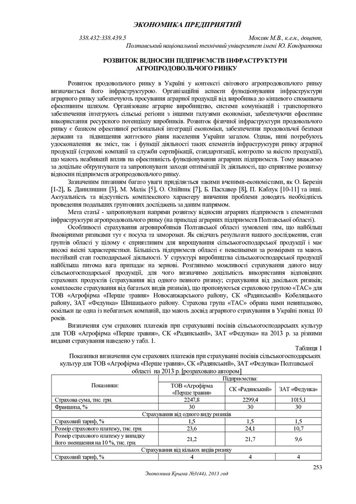 экономика крыма 2013