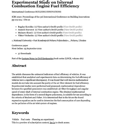 Air Filter Throughput Impact Experiment..