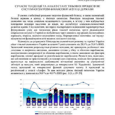 Сучасні тенденції та аналіз стану тіньових